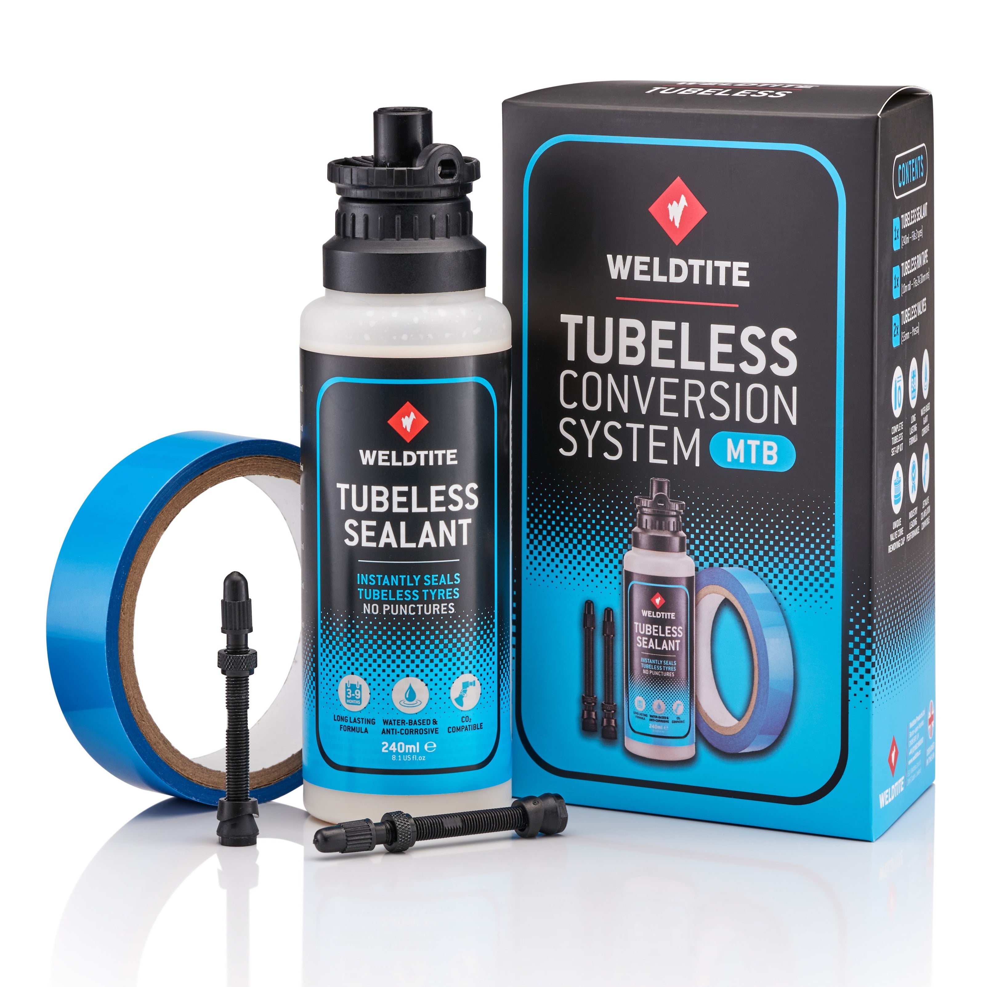 WELDTITE TUBELESS REPAIR KIT. kit de réparation par mèche de pneu tubeless  VTT . - VTT a 2