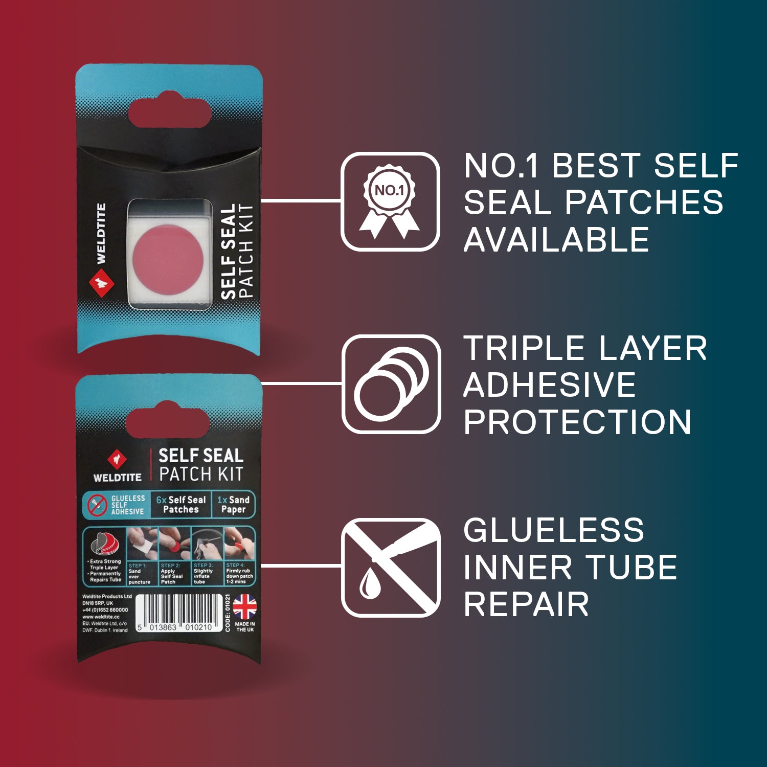 Self Seal Patch Kit - Compatible with TPU & Latex Tubes