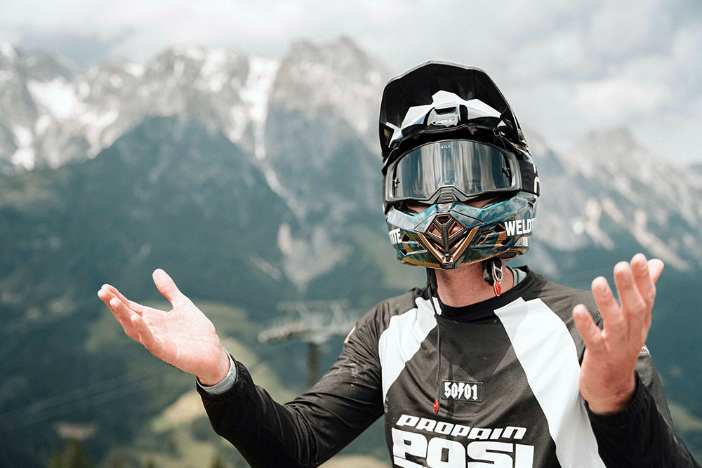 Phil Atwill Propain Positive Custom Helmet Design
