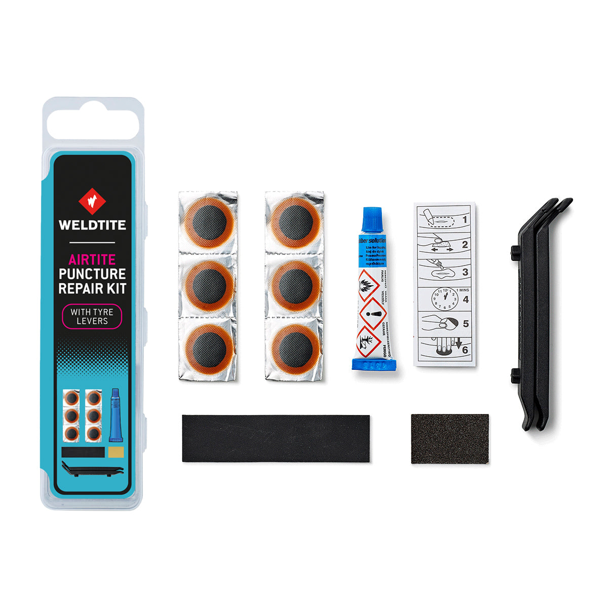 Airtite Puncture Repair Kit with Tyre Levers