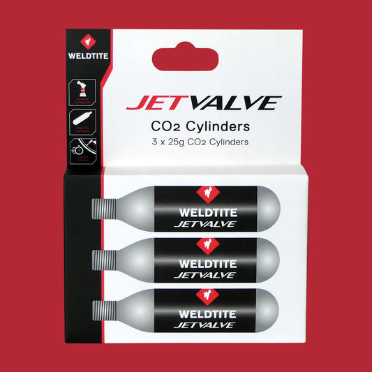 Jetvalve 3 x CO2 Cylinders (25g)