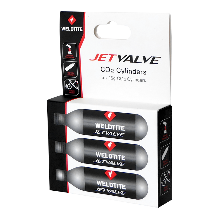 Jetvalve 3 x CO2 Cylinders (16g)