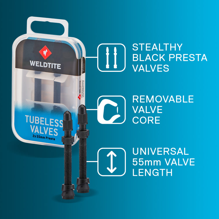 Tubeless Valve Kit (2 x 55mm Presta)