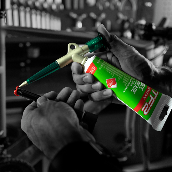 Weldtite tf2 grease gun with teflon bike deals grease